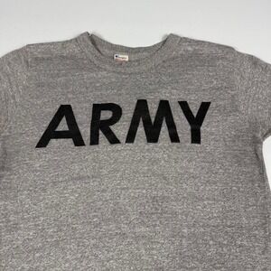 Vintage 70s Army Spellout Champion T-Shirt  Medium